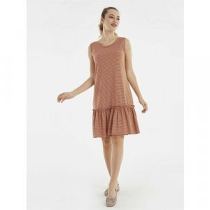 Платье , размер 48/50, бежевый Relax Mode. Цвет: бежевый