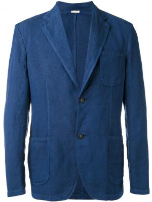 Классический пиджак Massimo Alba. Цвет: синий
