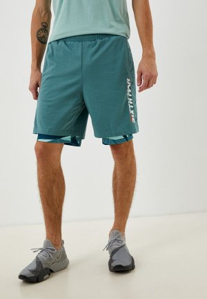 Шорты спортивные 361 Knit Knee Shorts. Цвет: бирюзовый