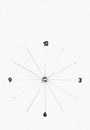 Часы настенные KARE Design Like Umbrella, А-ля зонт 100*100*6. Цвет: серебряный