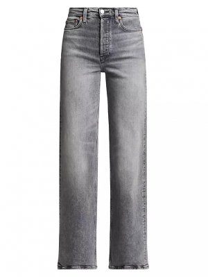 Широкие джинсы 70-х годов Re/Done, цвет silver fade Re/done