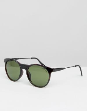 Солнцезащитные очки с D-образной оправой Minkpink. Цвет: коричневый