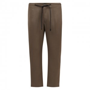 Льняные брюки Gran Sasso. Цвет: коричневый