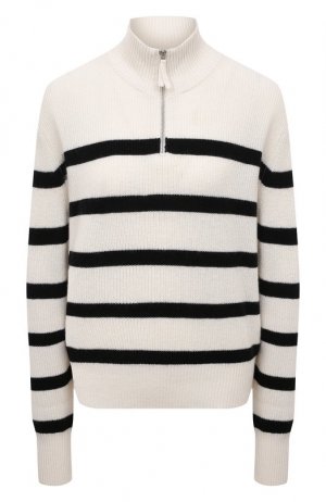 Пуловер из хлопка и кашемира FTC. Цвет: белый