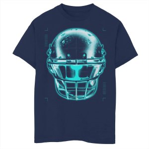 Футбольный шлем для мальчиков 8–20 лет, неоновая рентгеновская футболка Unbranded
