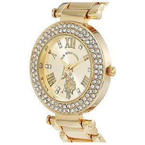 Наручные женские часы USC40212AZ U.S. Polo Assn. Цвет: золотистый