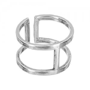 Кольцо Двойное на нижнюю фалангу, серебро 925 MR0106-Ag925, без размера, 2,32 Amorem