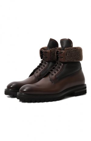Кожаные ботинки W.Gibbs. Цвет: коричневый
