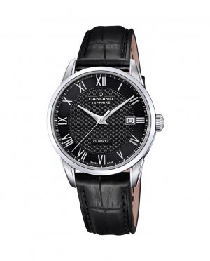 C4712/D Пара черные кожаные мужские часы , черный Candino