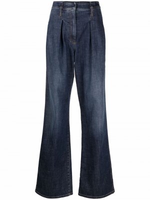 Расклешенные джинсы с завышенной талией Brunello Cucinelli. Цвет: синий