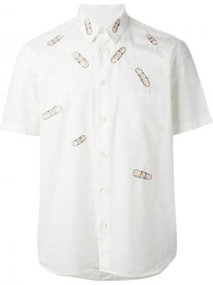 Рубашка с вышивкой Jimi Roos. Цвет: белый
