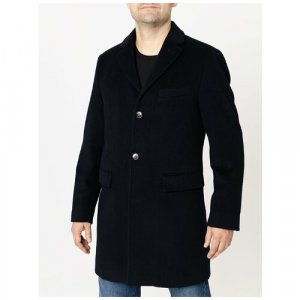 Пальто, демисезон/зима, внутренний карман, размер 54, черный Pierre Cardin. Цвет: черный