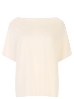 Блуза хлопковая GENTRYPORTOFINO. Цвет: кремовый