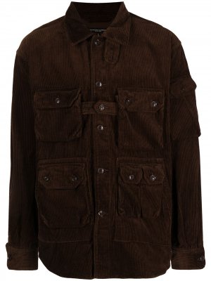Куртка-рубашка Explorer Engineered Garments. Цвет: коричневый