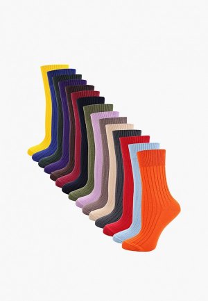 Носки 15 пар bb socks. Цвет: разноцветный