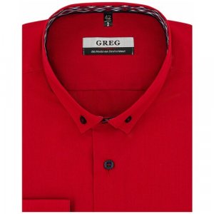 Рубашка, размер 174-184/40, красный GREG. Цвет: красный