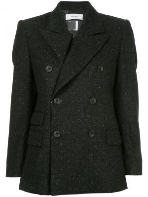 Двубортный пиджак x Woolmark Facetasm. Цвет: черный