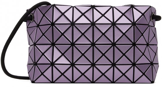 Пурпурная металлическая сумка с петлей Bao Issey Miyake