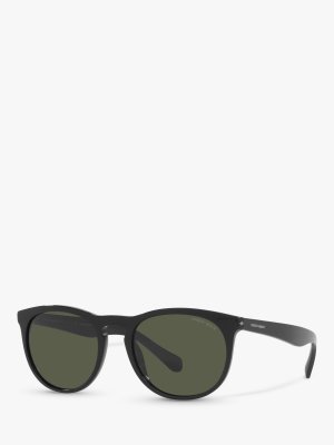 AR814958 Мужские солнцезащитные очки-подушки, черные/зеленые Emporio Armani