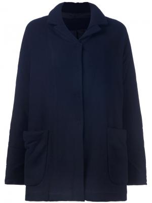 Однобортное пальто Rundholz. Цвет: синий
