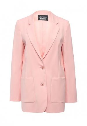 Пиджак Boutique Moschino BO036EWOVM45. Цвет: розовый