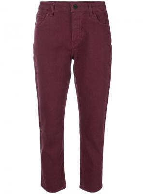Укороченные джинсы Giada Pence. Цвет: розовый и фиолетовый