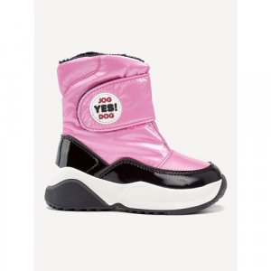Ботинки , зимние, на липучках, мембранные, размер 26, розовый Jog Dog. Цвет: розовый