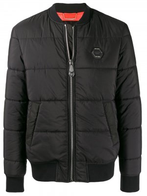 Пуховик Statement Philipp Plein. Цвет: черный