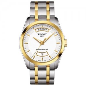 Наручные часы TISSOT T-Classic, белый, серебряный. Цвет: золотистый