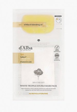 Маска для лица dAlba d'Alba White Truffle Double Mask Pack [Nutritive/Hydrating] 1 шт., 32.5 г. Цвет: белый