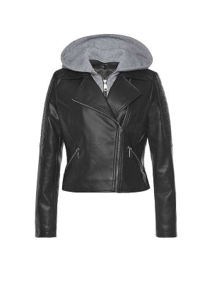 Куртка кожаная Cropped Leather, черный Lascana