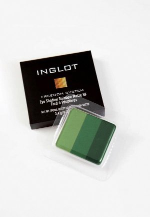 Палетка теней для век Inglot Freedom eyeshadow rainbow matte nf 109, 3,4 г. Цвет: зеленый