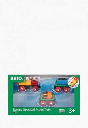 Игрушка интерактивная Brio Грузовой поезд и 2 вагона. Цвет: разноцветный