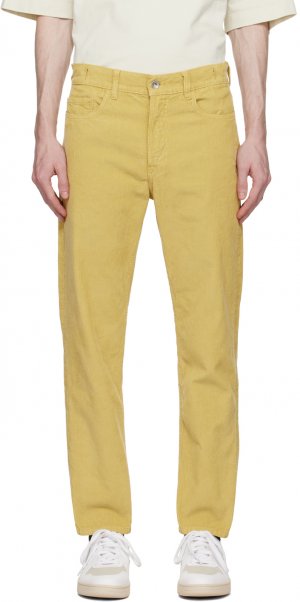 Желтые рваные джинсы YMC