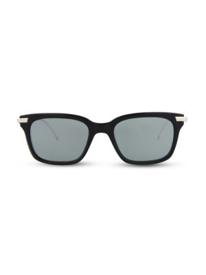 Квадратные солнцезащитные очки 49 мм , цвет Navy Silver Thom Browne