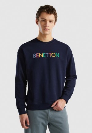 Свитшот United Colors of Benetton. Цвет: синий