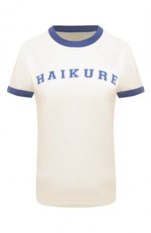 Хлопковая футболка Haikure. Цвет: белый
