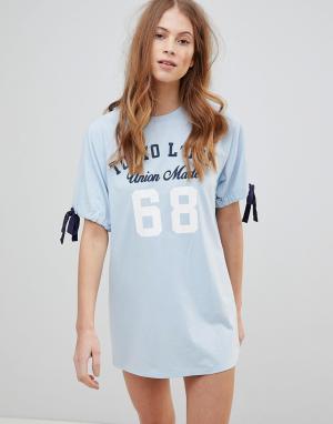 Платье-футболка Lexi Tokyo Laundry. Цвет: синий