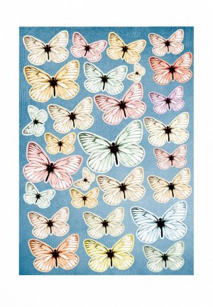 Наклейка декоративная Decoretto Воздушные бабочки. Цвет: разноцветный