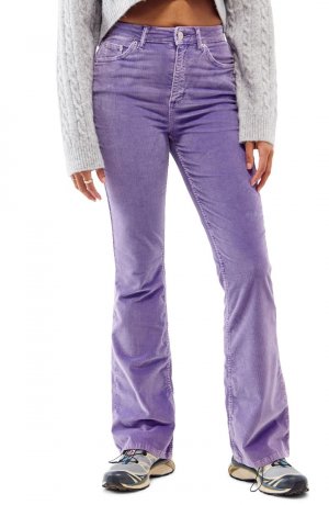 Вельветовые расклешенные брюки со средней посадкой BDG URBAN OUTFITTERS, темно/фиолетовый