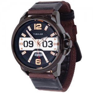 Наручные часы Другие производители часов 1049BRBBSGLS мужские, коричневый TUBULAR. Цвет: коричневый