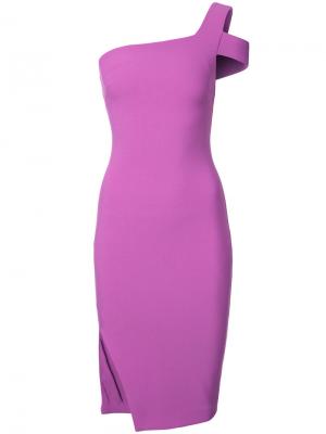 Платье-кокон с вырезной деталью Likely. Цвет: розовый и фиолетовый