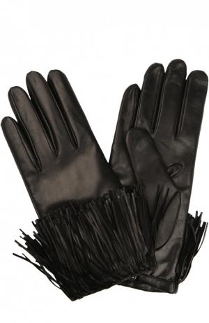 Перчатки Diane Von Furstenberg. Цвет: черный