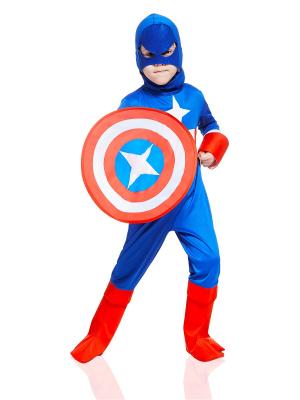 Костюм Капитана Америки, супергероя La Mascarade. Цвет: синий, белый, красный