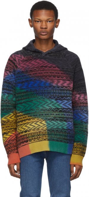 Multicolor Knit Tie-Dye Hoodie Missoni. Цвет: sm0g9 multi