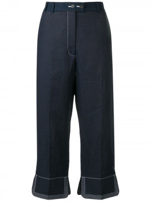 Укороченные брюки Loewe. Цвет: синий