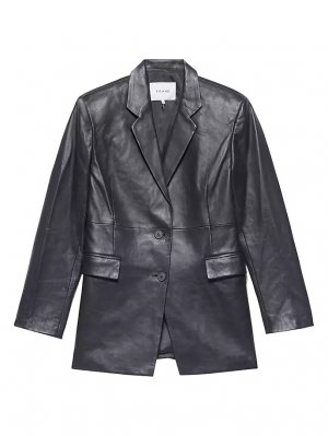 Кожаный пиджак оверсайз , цвет noir Frame