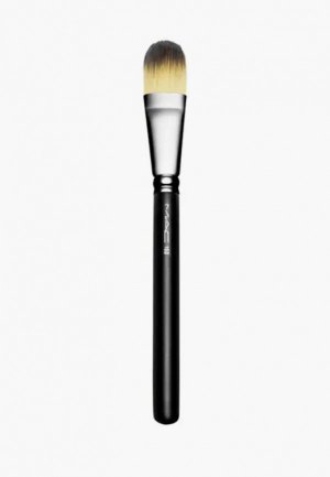 Кисть для лица MAC FOUNDATION BRUSH №190 кремовых текстур ,19 см. Цвет: черный