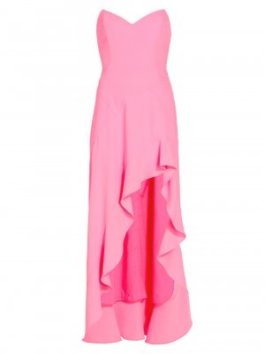 Платье Symone без бретелек с оборками , розовый Amanda Uprichard