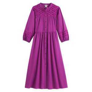 Платье LaRedoute. Цвет: фиолетовый